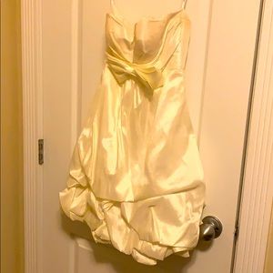 Strapless Cream Bridesmaid or Prom dress